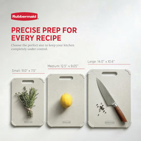 Rubbermaid wheat fiber cutting board small on counter perfect for herbs