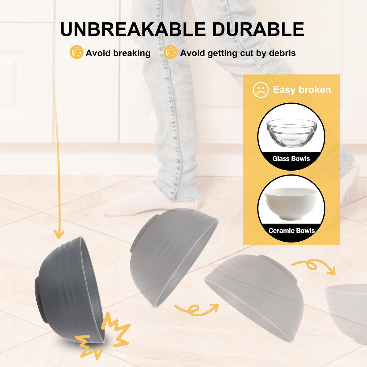 Rubtlamp cereal bowls close-up ideal for snacks and leftovers