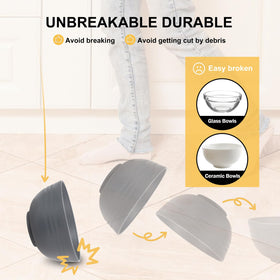 Rubtlamp cereal bowls close-up ideal for snacks and leftovers