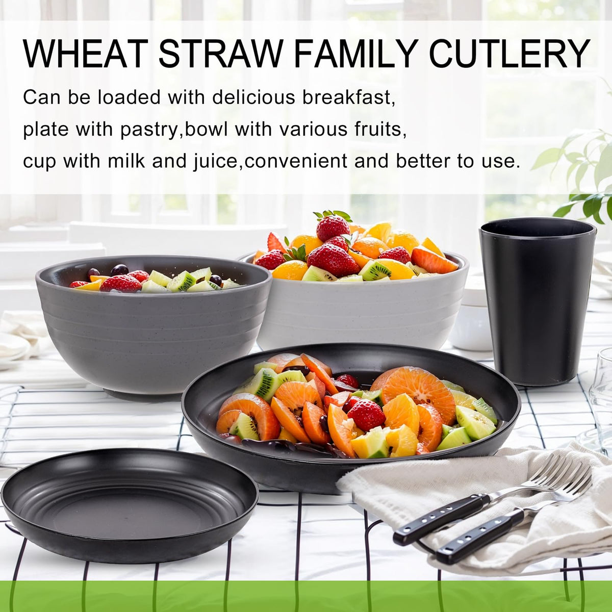 Rubtlamp color options gray, light gray, and black to match utensils.