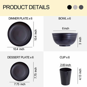 Rubtlamp deep curved dinner plates with easy grip and stackable design.