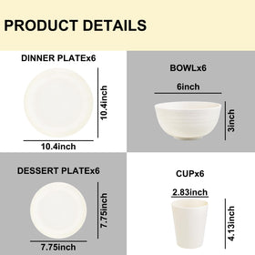 Rubtlamp 6 bowls, stackable and easy to store during gatherings.