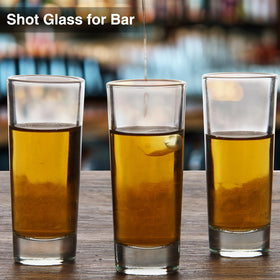 Ruckae bar-ready shot glasses enhance presentation in any setting.