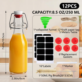 Ruckae airtight clamp-top seal highlights leak-proof design for syrups and extracts.