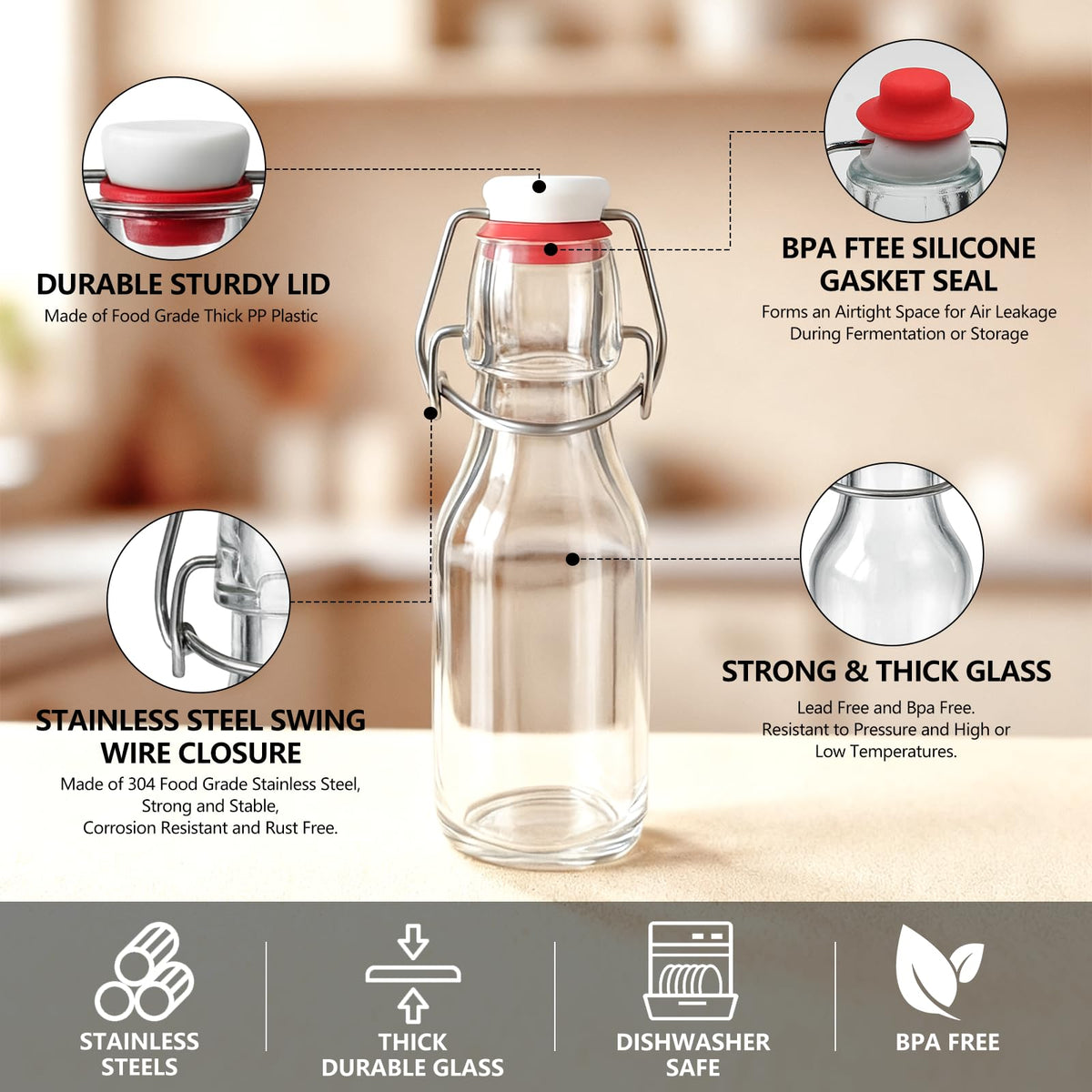 Ruckae bottle used for vanilla extract storage and flavor extraction