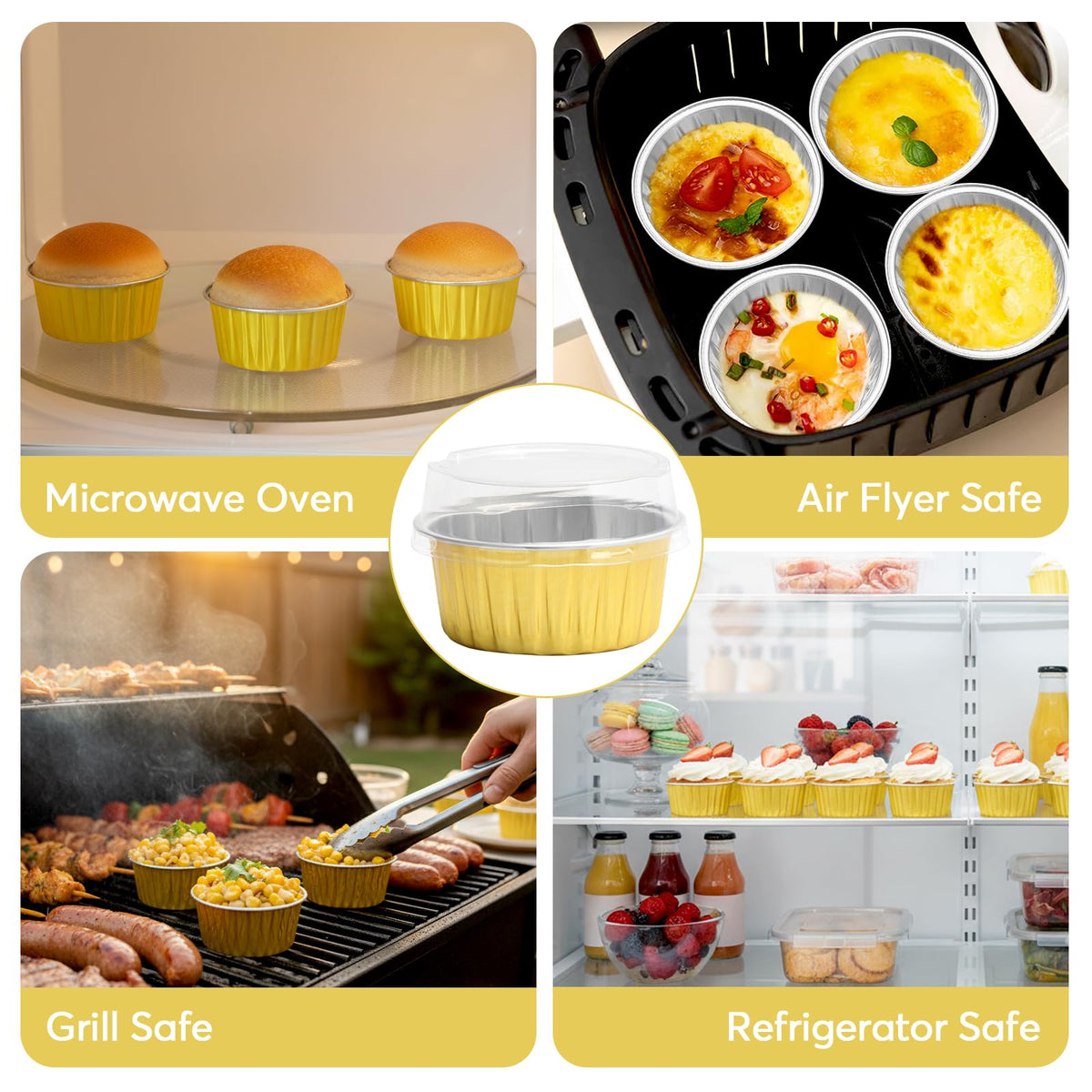 Ruckae durable high-heat aluminum pans, warp-resistant baking for reliable results.
