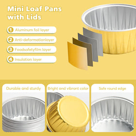 Ruckae eco-friendly aluminum dessert containers, single-serving portions for celebrations.