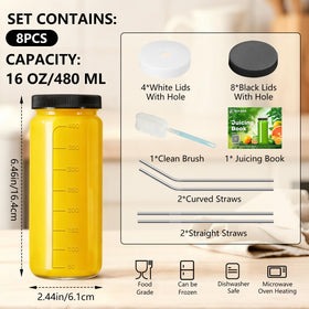 Ruckae glass bottle lids provide an airtight seal to prevent leaks.
