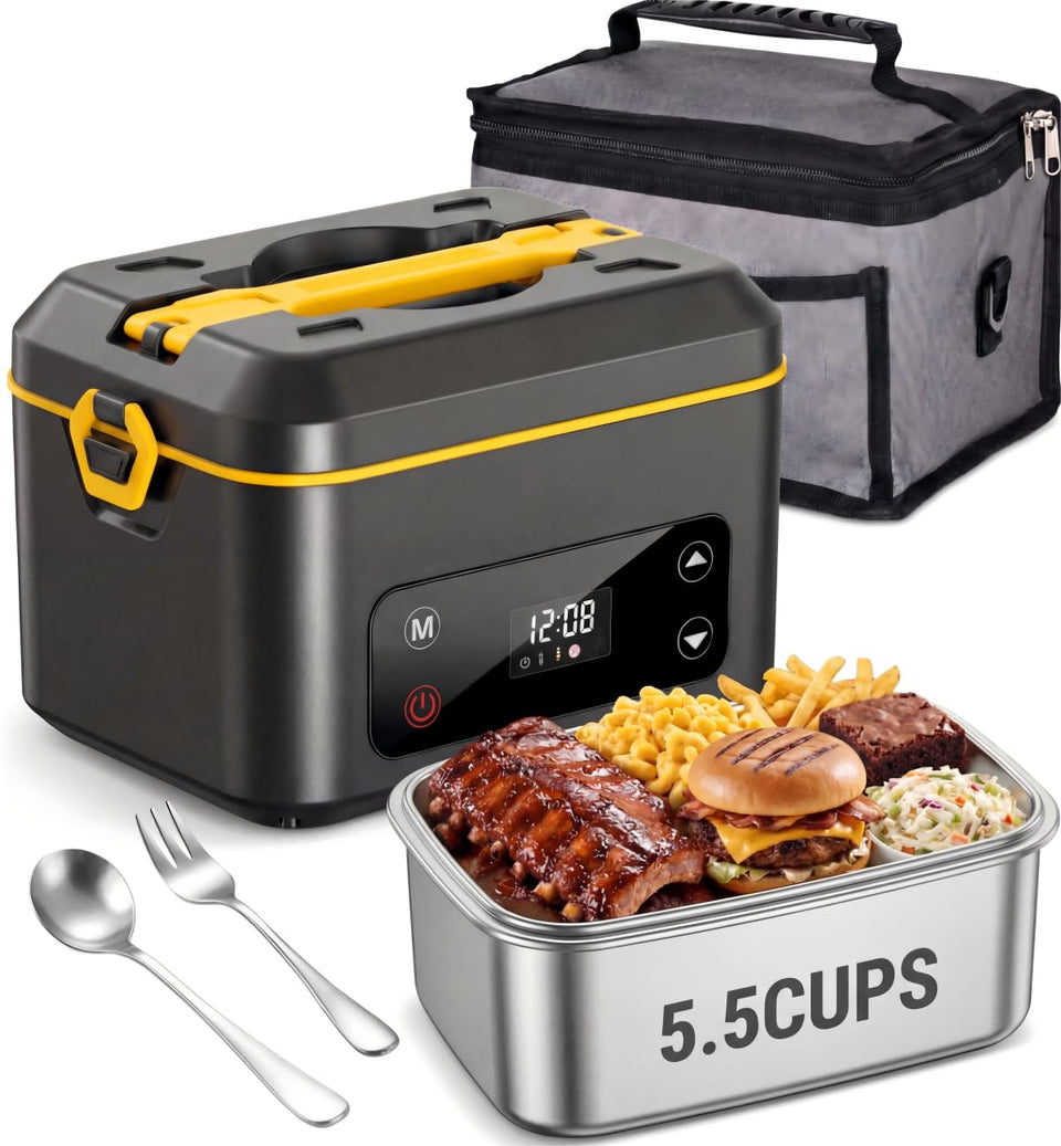 RUDAP cordless lunch box front view for office meals, portable and convenient