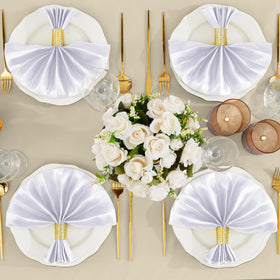 RUDONG M banquet table setting featuring napkin rings for elegant dining