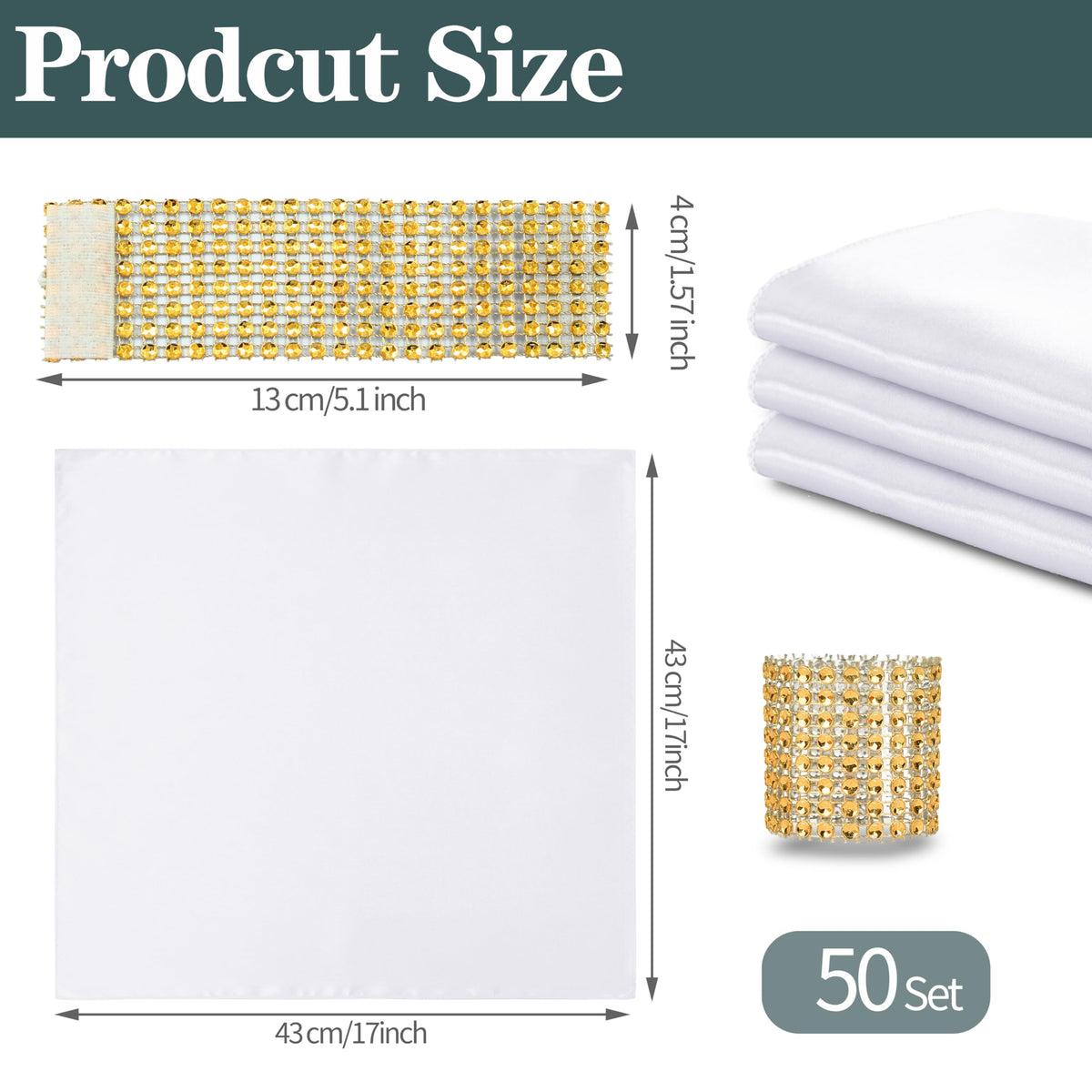 RUDONG M elegant white napkins versatile for daily use and events