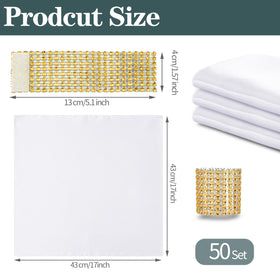 RUDONG M elegant white napkins versatile for daily use and events