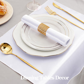 RUDONG M napkins close-up satin texture showing luxurious sheen