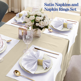 RUDONG M reusable napkins machine washable for easy party cleanup