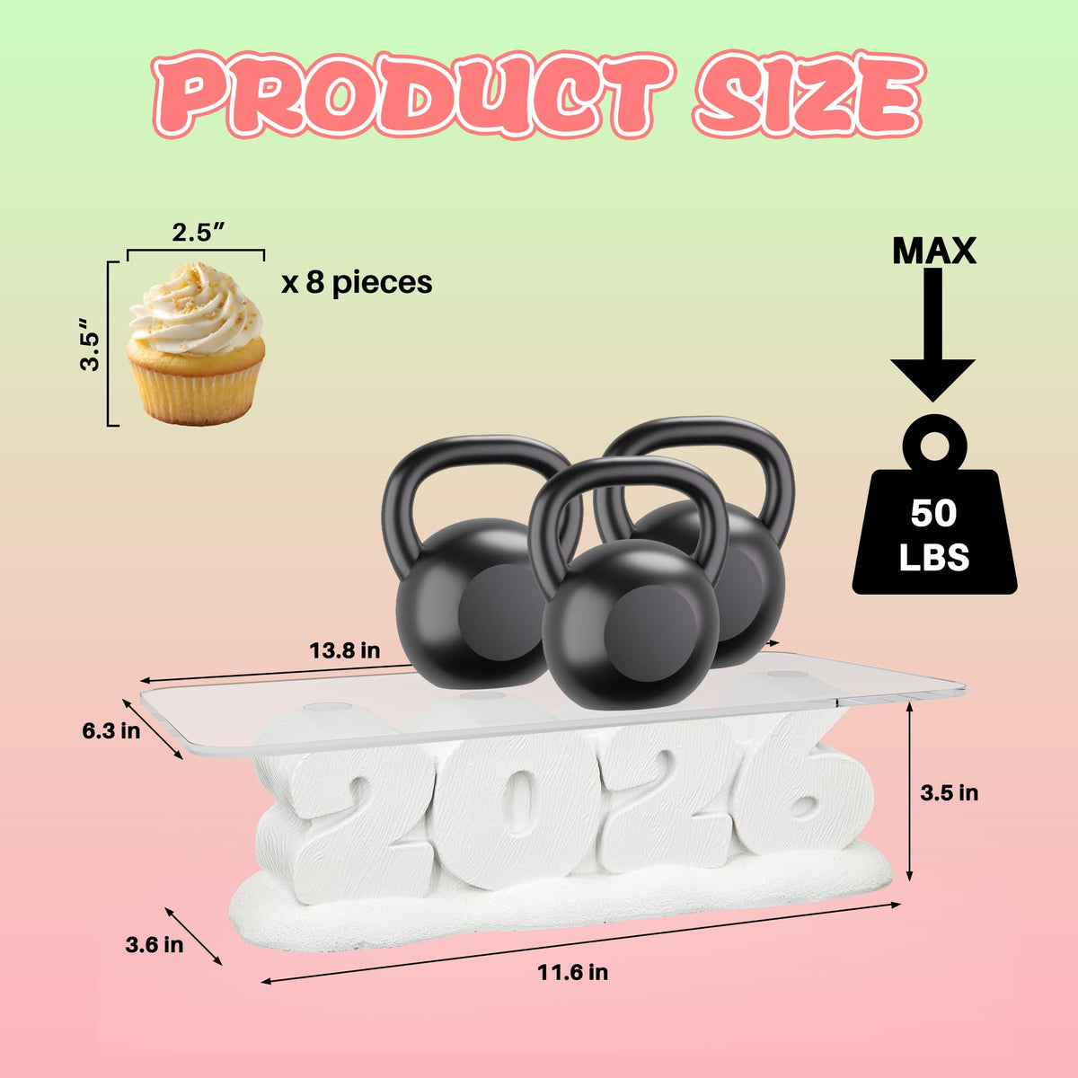 RUFHVTY cupcake holder serving tray showcases treats neatly for gatherings.