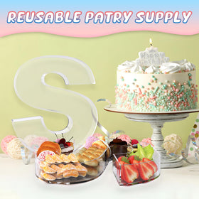 RUFHVTY fillable sweets container ideal for cakes, cupcakes, and treats.
