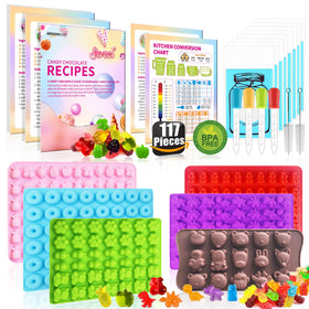 RUGVOMWM 117Pcs dinosaur mold for making kid-friendly gummies and chocolates