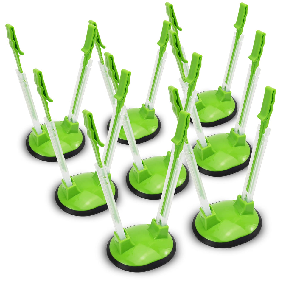 Ruibo Baggy Rack Holder in use for hands-free filling with no spills.