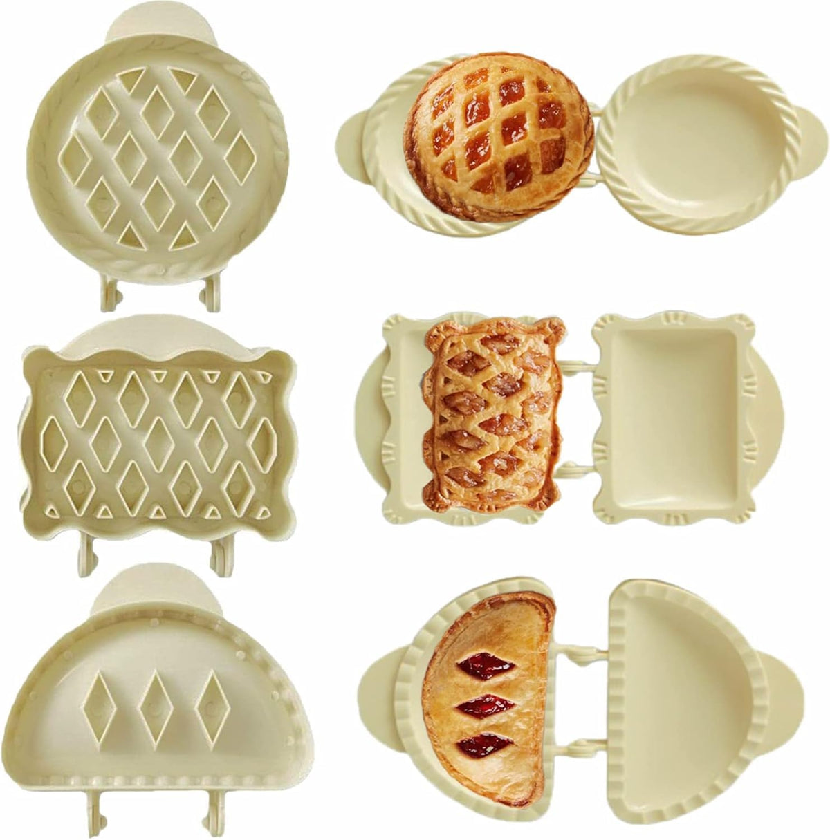 RuiGou-GuoLong apple shape pie mold for quick, uniform hand pies