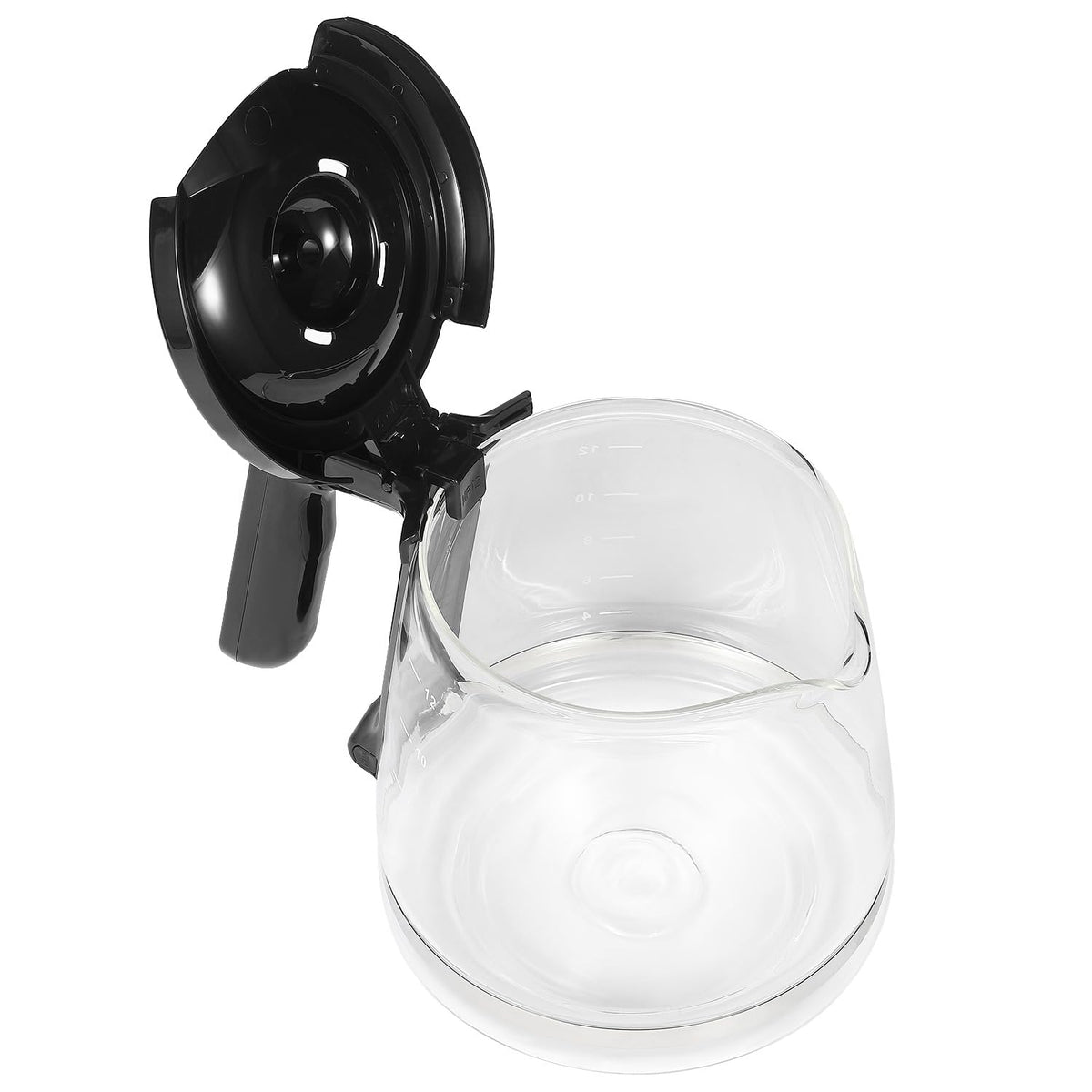 Ruioaw clear fill lines carafe for accurate water measurement.