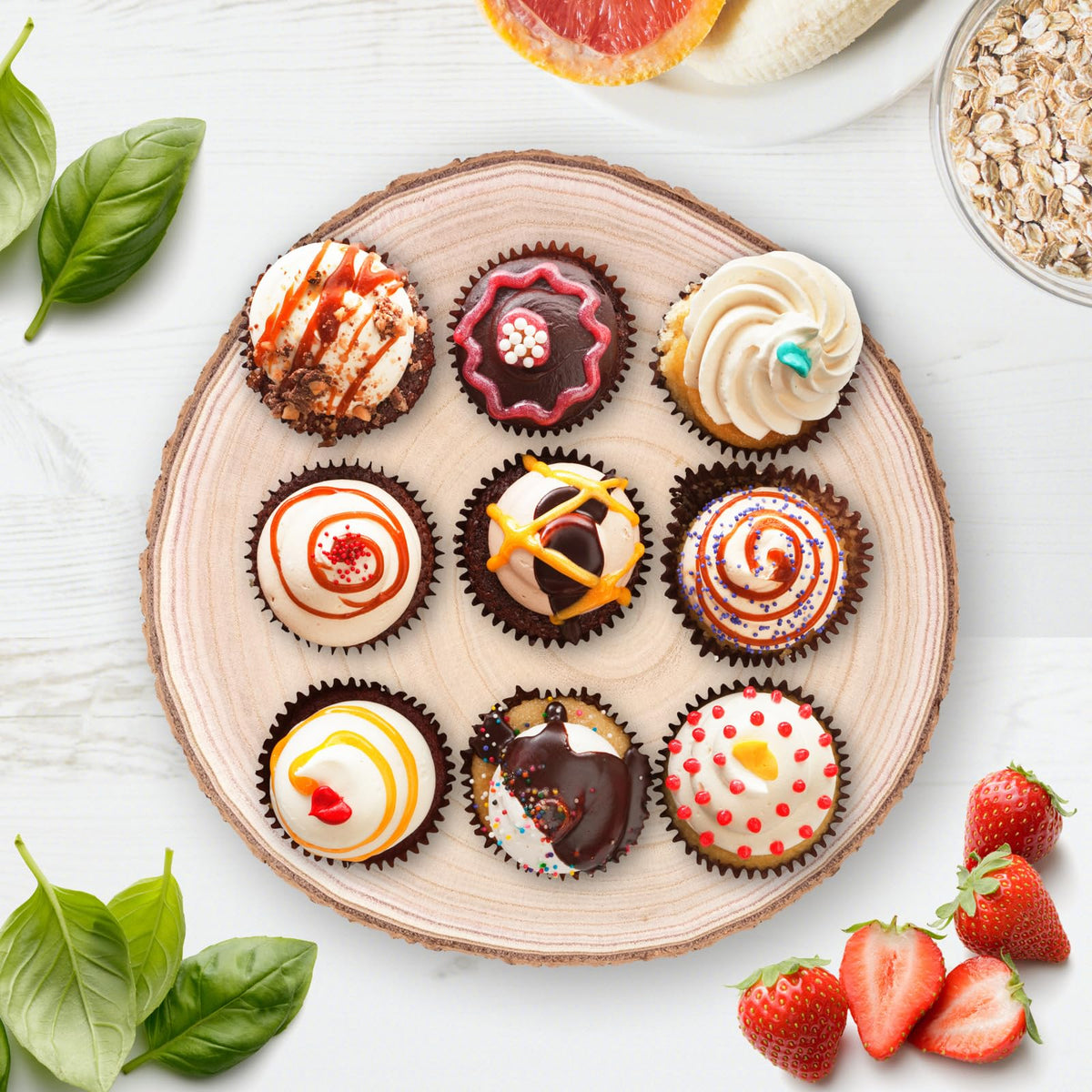 Ruizhihu sturdy wood stand base supports heavier cakes securely