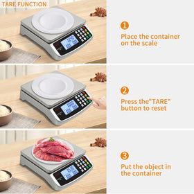 RUJIXU versatile kitchen scale for baking, cooking, DIY.