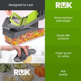 RüK gray design keeps a stylish, clutter-free counter.