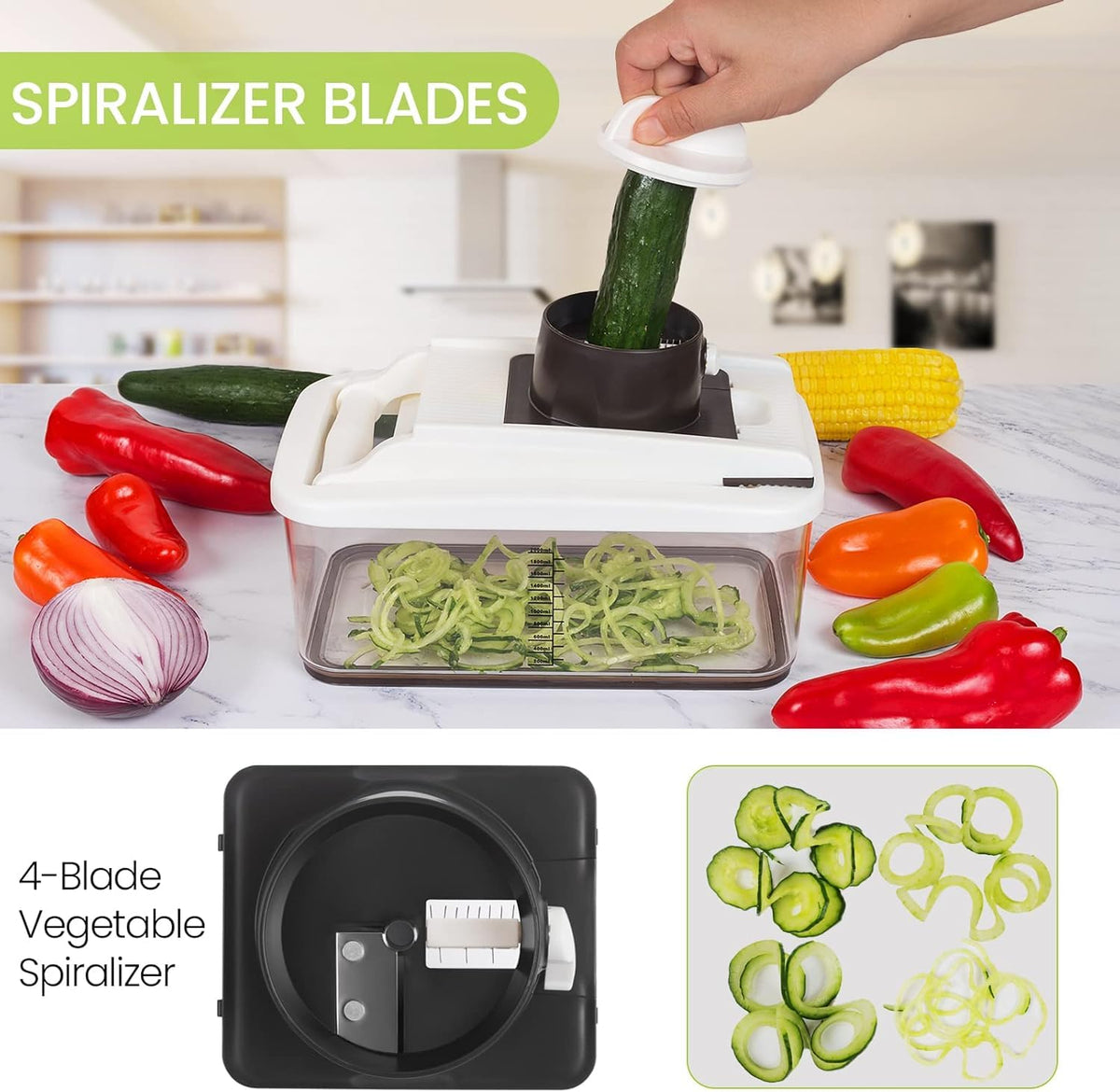 RüK cleaning brush helps remove residue after chopping.