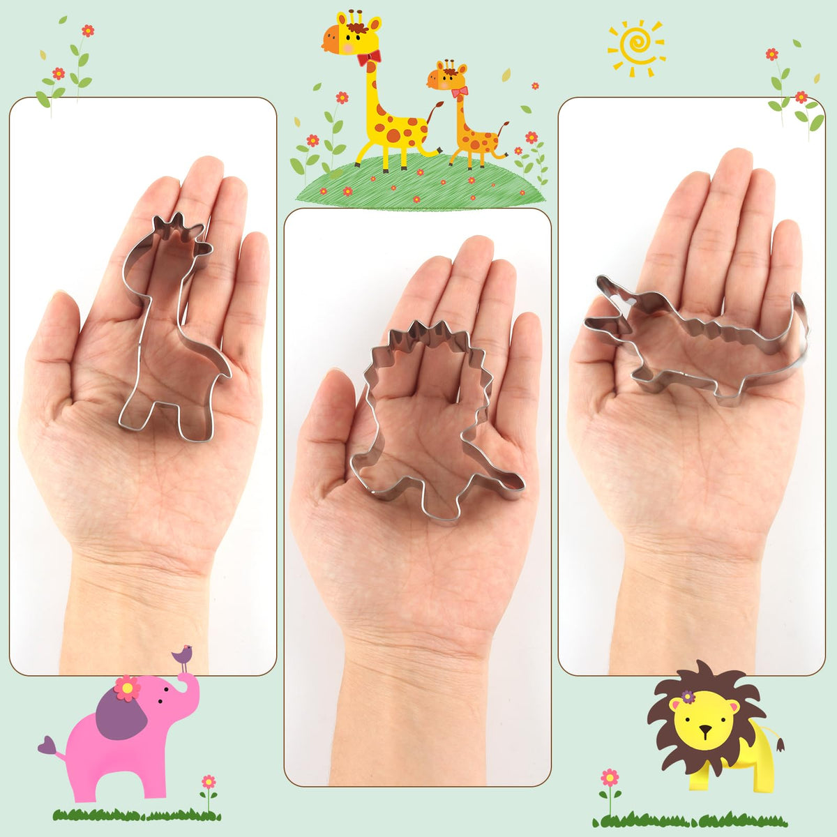 RUNHUAPPY elephant cookie cutter for sturdy, large cookies.