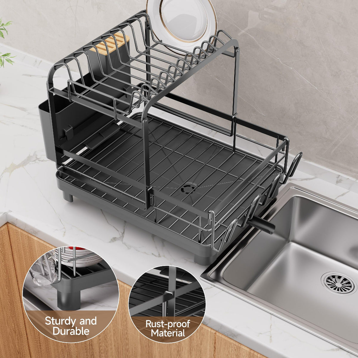 Runnatal cup holder keeps cups upright and within reach.