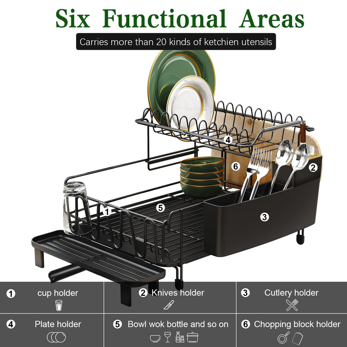Runnatal detachable cutlery box stores forks and knives securely