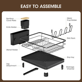 Runnatal dish drying rack offers large capacity for plates, bowls, and pots.