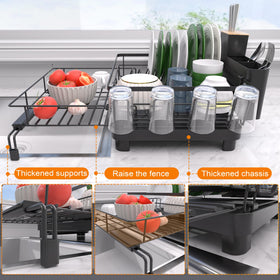 Runnatal dish drying rack rust-proof material ensures daily durability.