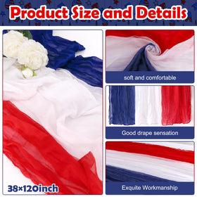 RunNico cheesecloth table runner draped on a dining table with vibrant colors.