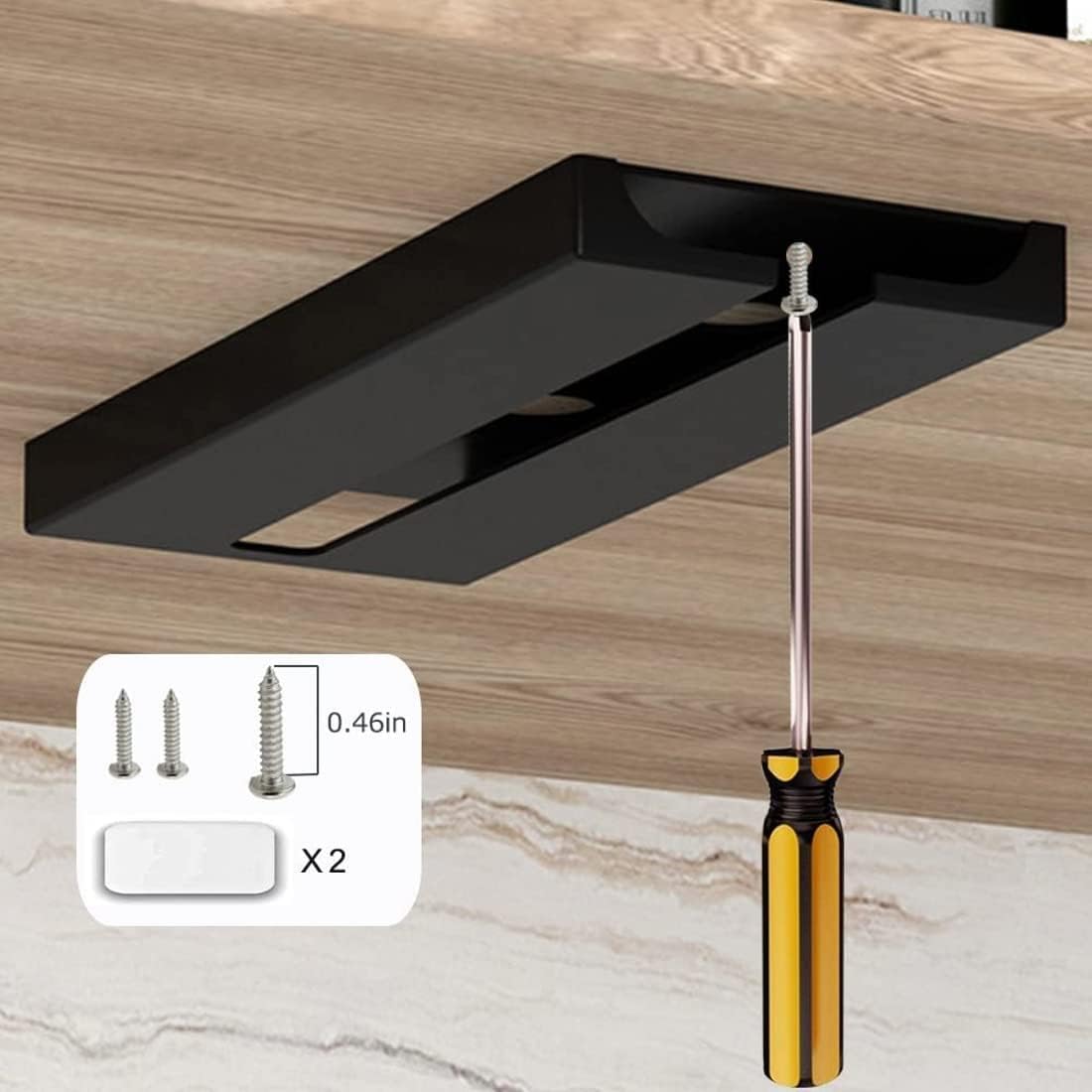 Runruii durable plastic holder is rust-proof and easy to clean.