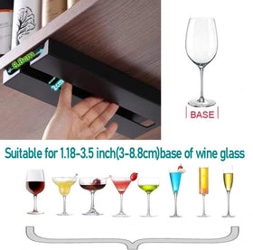 Runruii stemware rack mounted on cabinet saves space and streamlines daily use.