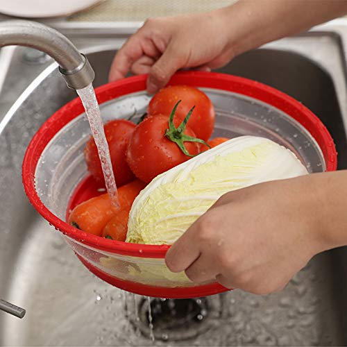 RUNZI 10.5-inch diameter lid fitting over plates for versatile heating.