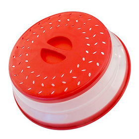 RUNZI Pack2 collapsible microwave cover in compact form, showing easy storage.