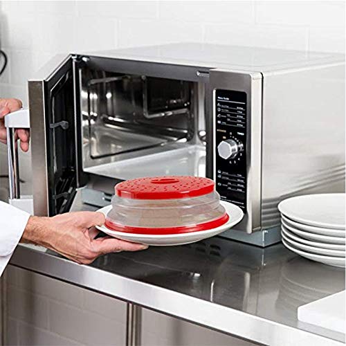 RUNZI multi-functional cover doubles as a colander or fruit basket.