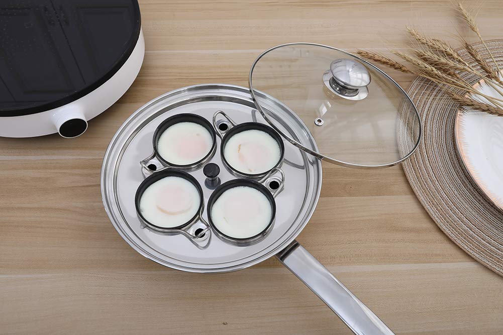 RUNZI removable poaching cups simplify cleanup and dishwasher-safe convenience.