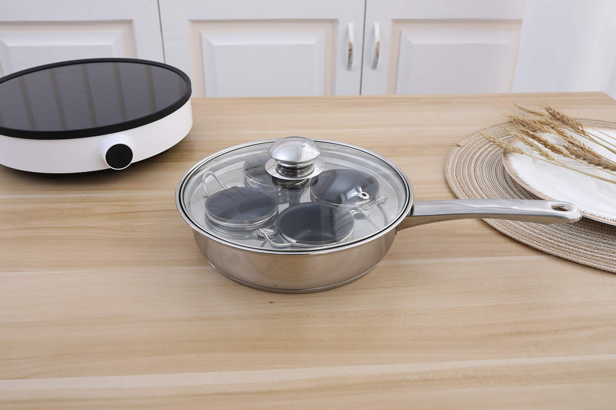 RUNZI stainless steel construction ensures durability and even heat on induction stoves.