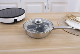 RUNZI stainless steel construction ensures durability and even heat on induction stoves.