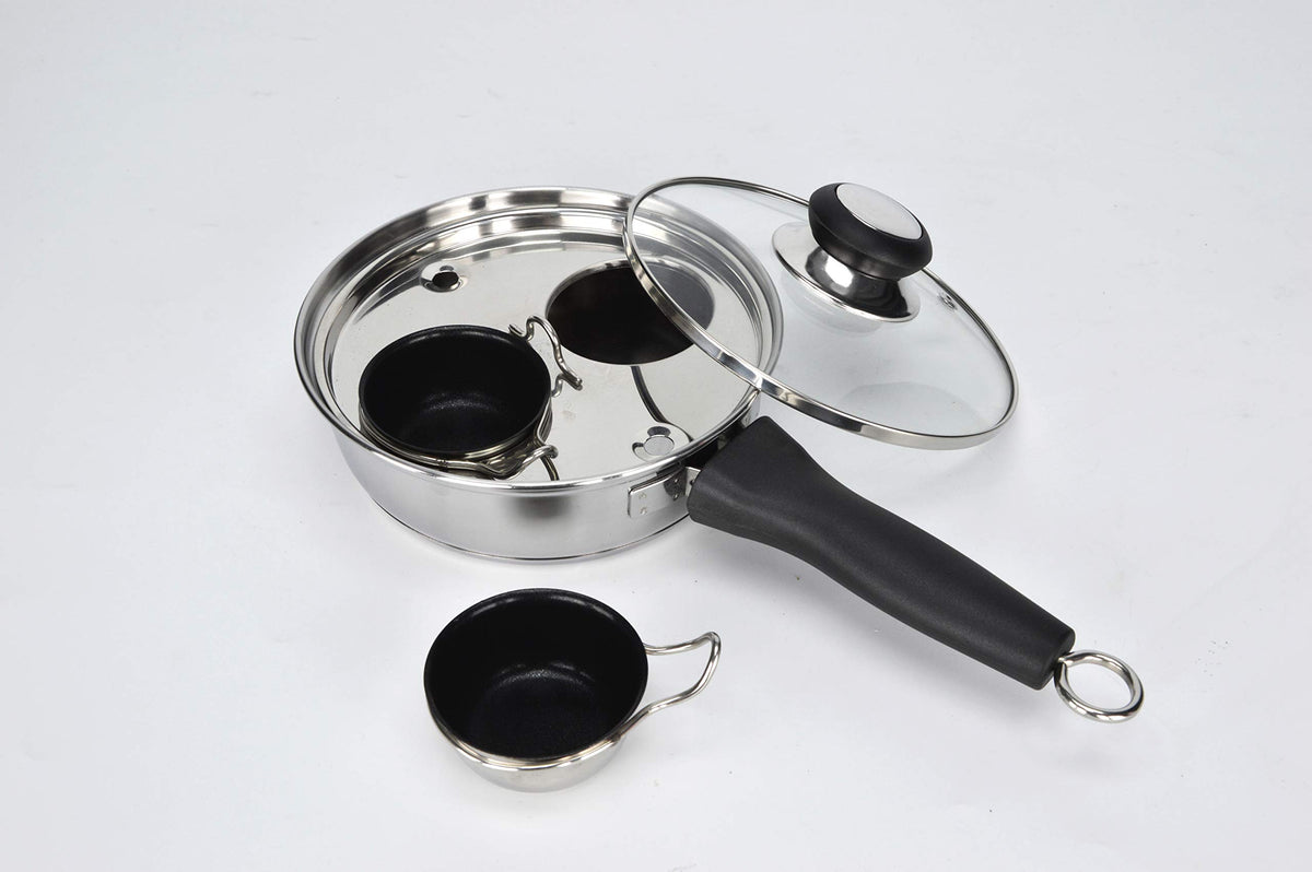 RUNZI tempered glass lid with Bakelite knob for safe monitoring.
