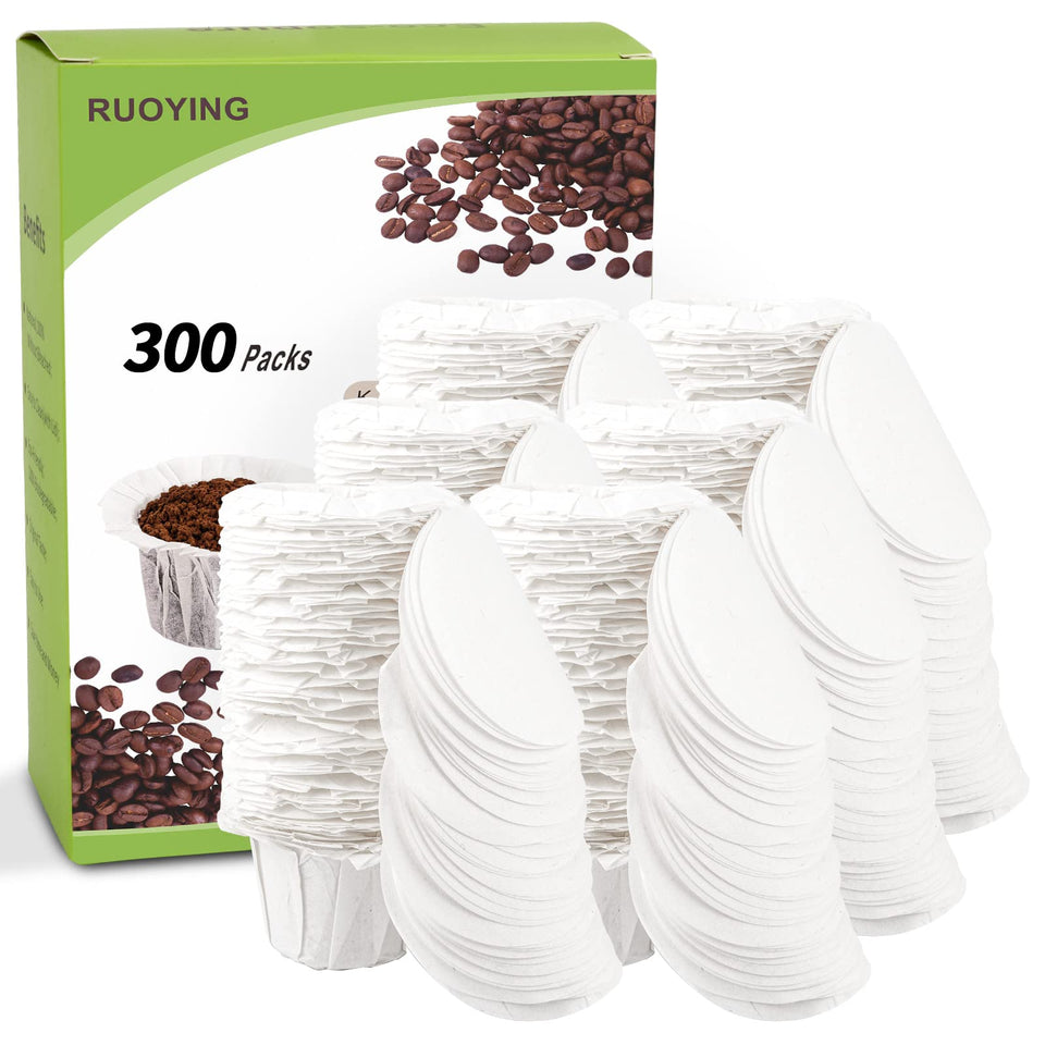 RUOYING disposable K-Cup filters with lid ensure mess-free Keurig brewing