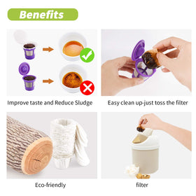 RUOYING durable thick-paper disposable design resists tearing during brewing