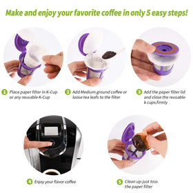 RUOYING mess-free brewing with lid containment reduces cleanup time