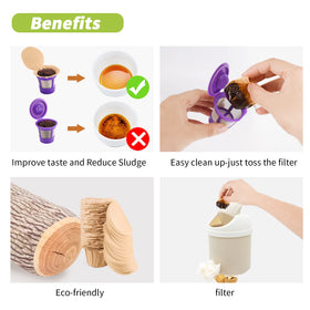 RUOYING ultra-fine 20gsm paper traps sediment for smooth coffee.