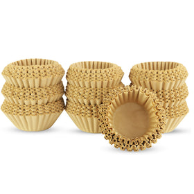 Rupert and Jeoffrey's natural unbleached basket filter for 8-12 cup brewers, reduces grounds.