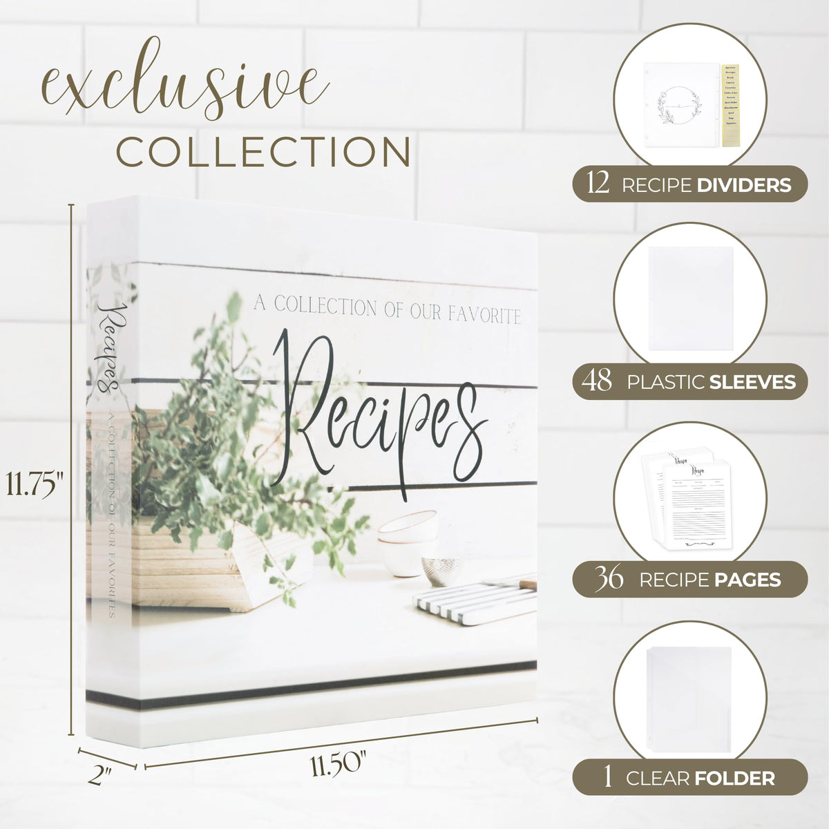 Rural Roots Mercantile recipe binder bridal shower gift idea.