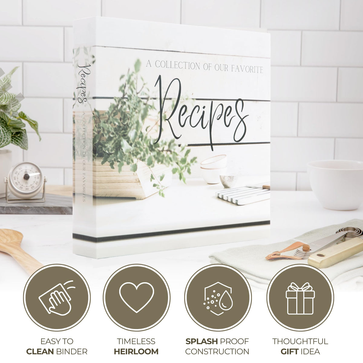 Rural Roots Mercantile recipe binder preserves handwritten recipes gracefully.